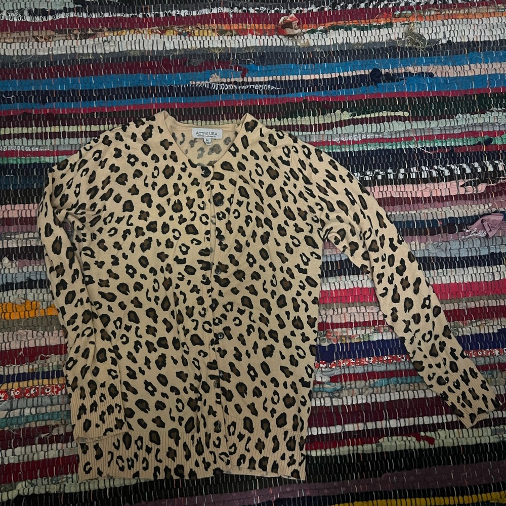 Leopard Print Cardigan